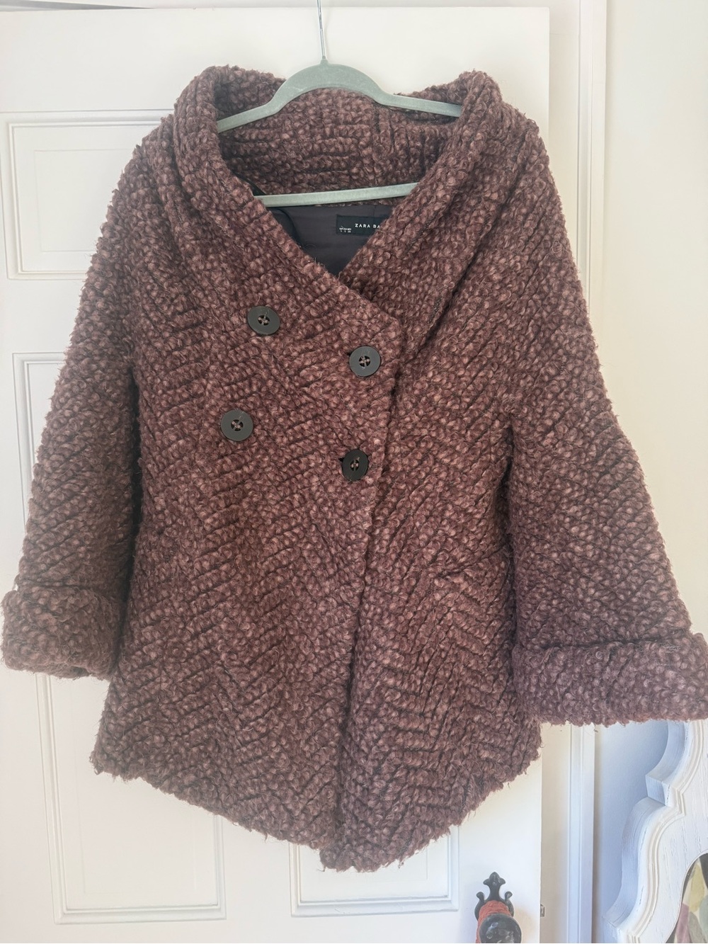 Zara Brown Teddy Jacket